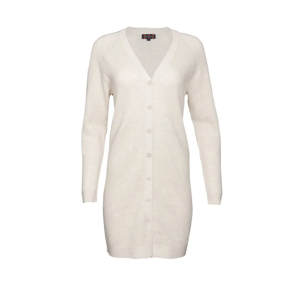 Cardi long moss stitch