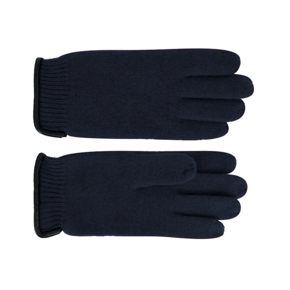 Gloves wool leatherband