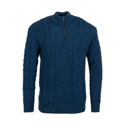 Half zip Aran