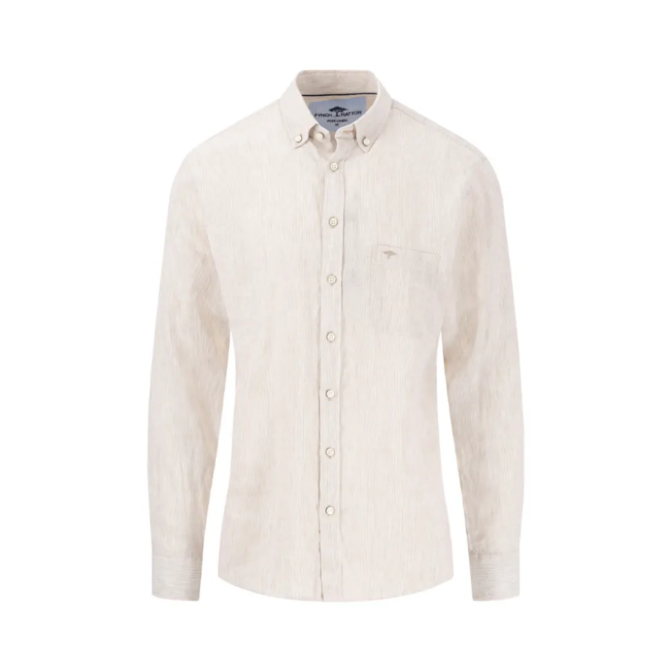 Linen striped shirt LS