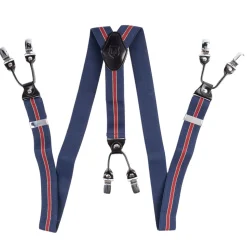 Navy/red stripe braces