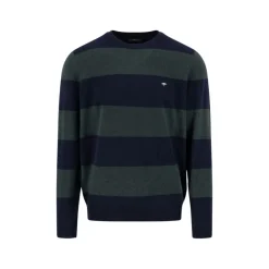 O-neck stripe mer/cash