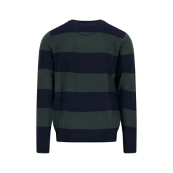 O-neck stripe mer/cash