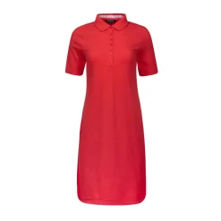 Polo dress pearl button