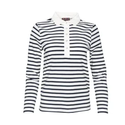 Polo jersey LS stripe