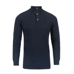 Pullover button neck