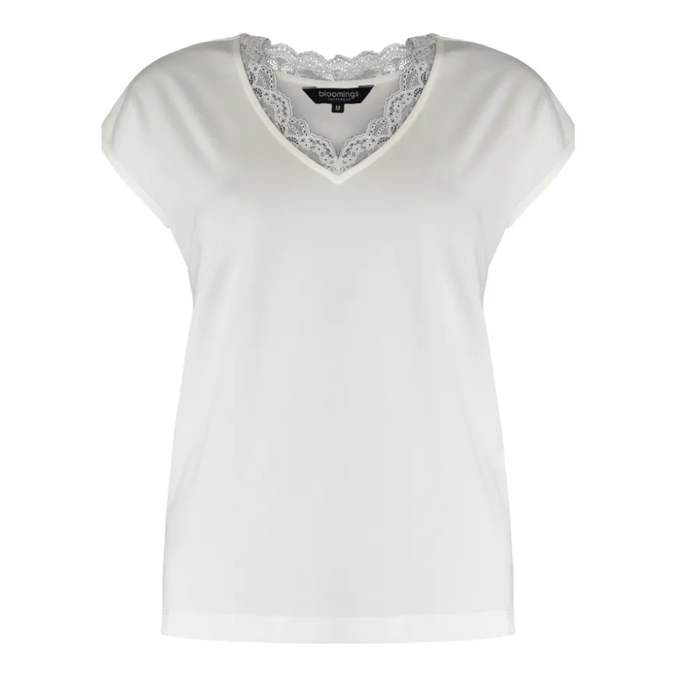 Shirt short sleeve lace