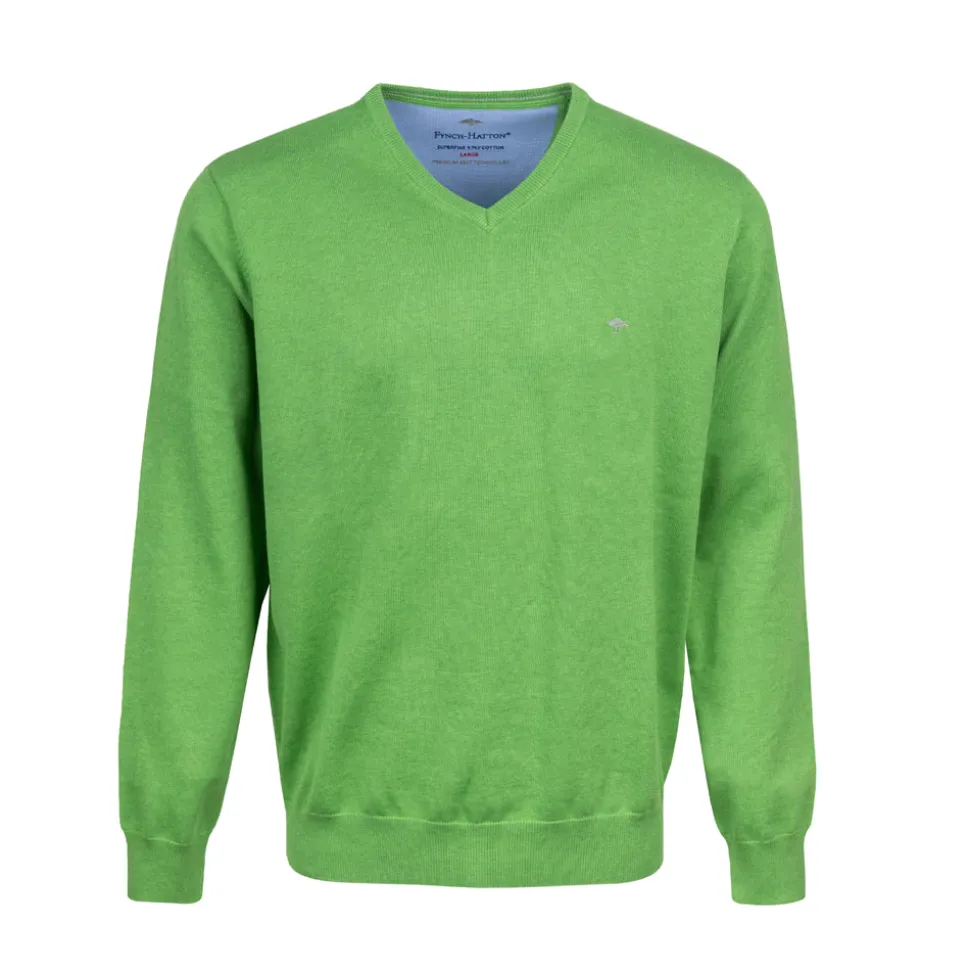 Sweater Cotton V-Neck