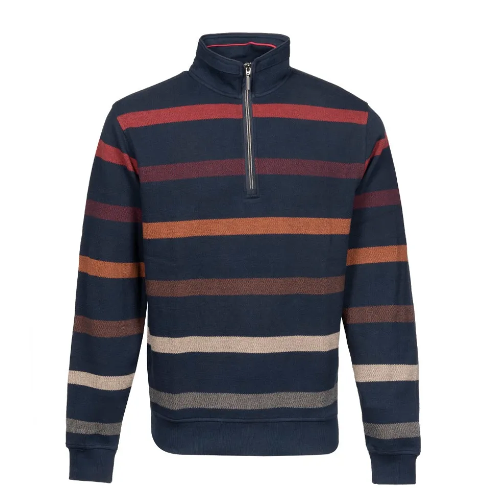 Troyer half zip stripe