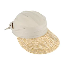 Visor with cloth crown